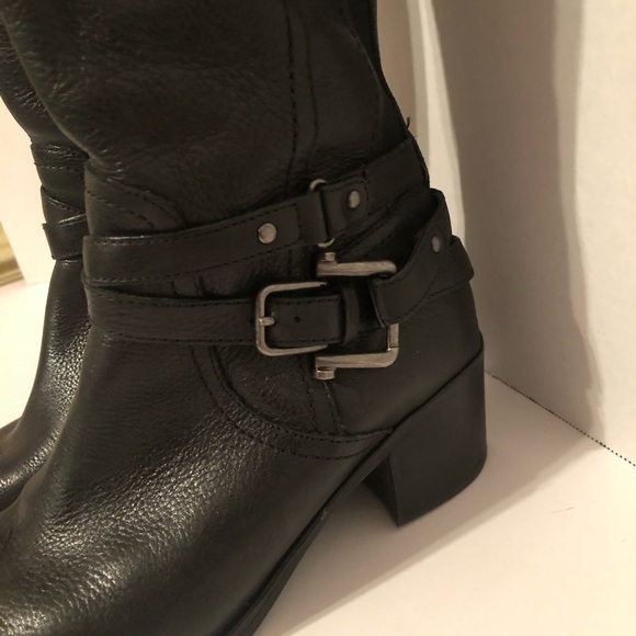 Marc Fisher Tall black leather boots - Picture 3 of 4